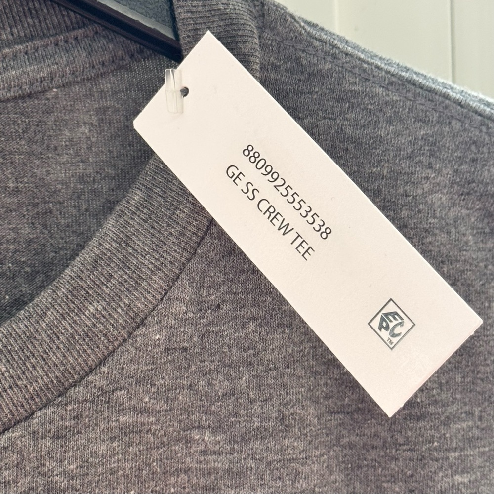 George Men’s Crew Neck T-Shirt Size Medium M 38-40 Charcoal Gray NWT Wicking - Picture 5 of 7